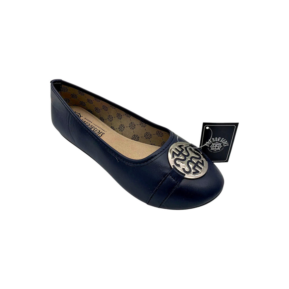 Harborsides Women's Anabel Comfort Slip-on Ballet Flats Navy - Medium